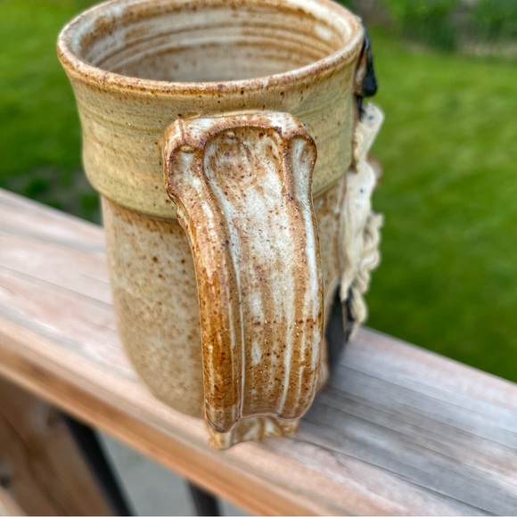 John Coiner Art Pottery Stoneware 3D Wizard Face Mug Coffee Cup 80s Vintage VTG - Picture 7 of 13